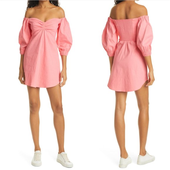 A.L.C. Dresses & Skirts - A.L.C. Mila Off the Shoulder Stretch Linen Blend Mini dress 1912